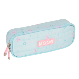 Estuche Escolar Moos Garden 22 x 5 x 8 cm Turquesa