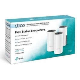 TP-Link Deco E4 Sistema WiFi Mesh AC1200 Doble Banda, Pack 3 unidades con Cobertura de 370m² y Roaming Continuo