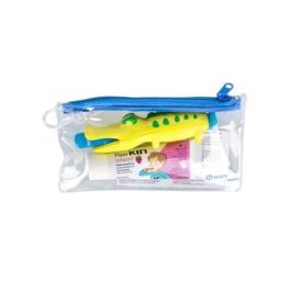 Kin FLUORKIN Infantil Lote Viaje Cocodrilo Set Cuidado Dental 3 Piezas: Cepillo, Pasta Fresa, Neceser (1-6 Años) Precio: 5.50000055. SKU: B13WRNMVDB