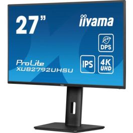 iiyama ProLite XUB2792UHSU-B6 Monitor 27" 4K UHD IPS 3840x2160 4ms GTG 60Hz DP HDMI USB-C Altura Pivot Negro