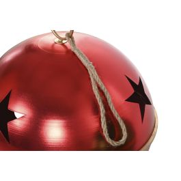 DKD Home Decor Decoración Colgante Navidad Tradicional Rojo Verde Dorado Metal 62 x 72.5 x 62 cm (2 Unidades)