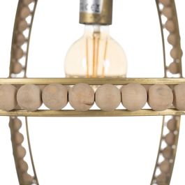 Lámpara de Techo Natural Metal madera de roble 220-240 V 54 x 54 x 54 cm Lámpara de Techo Natural Metal madera de roble 220-240 V 54 x 54 x 54 cm
