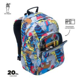 Totto Mochila Acuareles MA04ECO021-2416N-6YB, 20L (33 x 44 x 14 cm)