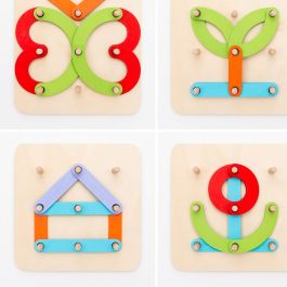 Juego de Madera para Formar Letras y Números Koogame InnovaGoods 27 Piezas Juego de Madera para Formar Letras y Números Koogame InnovaGoods 27 Piezas