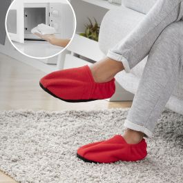 Zapatillas de Casa Calentables en Microondas InnovaGoods Rojo