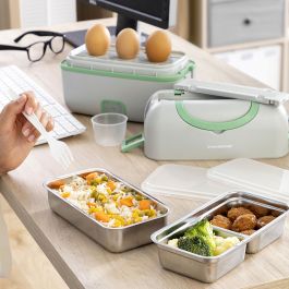 Fiambrera Eléctrica de Vapor 3 en 1 con Recetas Beneam InnovaGoods Rectangular Plástico ABS (Reacondicionado A+)