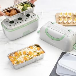 Fiambrera Eléctrica de Vapor 3 en 1 con Recetas Beneam InnovaGoods Rectangular Plástico ABS (Reacondicionado A+)