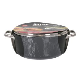 Quttin Cacerola de aluminio forjado con inducción espiral, 28 cm (2 Unidades)