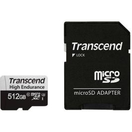 Transcend USD350V Tarjeta microSDXC 512GB Clase 10 U3 (UHS-I) con adaptador - Lectura 95MB/s, Escritura 45MB/s