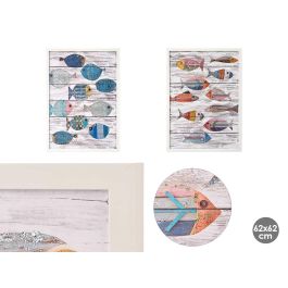 Cuadro Lienzo Marco Blanco Pez Surtidos 50x70 cm - Giftdecor (4 Unidades) Precio: 74.50000008. SKU: B1D5L8A9BS