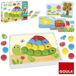 Goula 53140 Baby Color - Juego de Encaje para Aprender Colores con 20 Pivotes de Madera y 6 Láminas Progresivas, +2 Años Precio: 15.98999996. SKU: S2403442