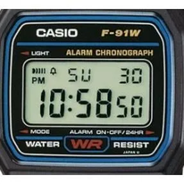 Casio CAS4549526287367 Reloj Vintage Digital de Resina con Resistencia al Agua WR ISO 22810