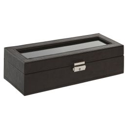 Caja-Joyero Home ESPRIT Beige Marrón oscuro Poliuretano Cristal Madera MDF 30 x 10 x 8 cm Caja-Joyero Home ESPRIT Beige Marrón oscuro Poliuretano Cristal Madera MDF 30 x 10 x 8 cm