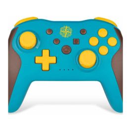 Steelplay LEXIP X Adventure Controller para Nintendo Switch/Switch Lite/OLED, Inalámbrico Bluetooth, Giroscopio, 10h Autonomía, Color Marrón/Turquesa/Amarillo