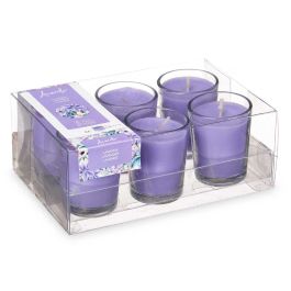 Set 6 Velas Vaso Vidrio Lavanda Acorde 16X6CM (12 Unidades) Set 6 Velas Vaso Vidrio Lavanda Acorde 16X6CM (12 Unidades)