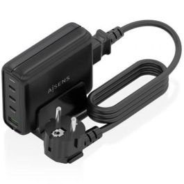 Aisens ASCH-140W4P056-BK Cargador Sobremesa GaN 140W, 3x USB-C PD3.1, 1x USB-A QC3.0, Carga Rápida 4 Dispositivos Negro Aisens ASCH-140W4P056-BK Cargador Sobremesa GaN 140W, 3x USB-C PD3.1, 1x USB-A QC3.0, Carga Rápida 4 Dispositivos Negro