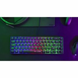 Teclado para juegos - THE G-LAB - KEYZ-HYDROGEN/FR - 60% Membrana negra