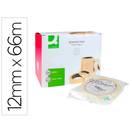 Q-connect Cinta Adhesiva Transparente Encelofanada 66 mt x 12 mm para Embalar Precio: 19.79000012. SKU: B1EQYFSMP7