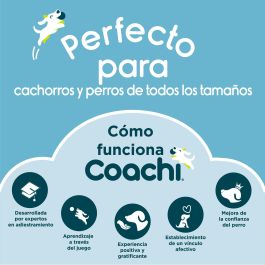 Coachi Training Line Correa Acolchada de Adiestramiento para Perros y Cachorros Pequeños/Medianos, Ligera y Suave, Azul-Lima 5 Metros