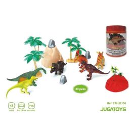 Figuras animales dinosaurios en bote 30 pzas - modelos surtidos