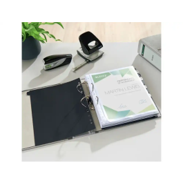 Leitz Archivador de Palanca DIN A4 Lomo 80 mm Cartón Jaspeado CO2 Neutral Gris