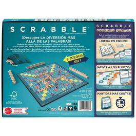 Mattel Games Scrabble Core Wood JGR64 Juego de Mesa en Español con Fichas y Atriles de Madera