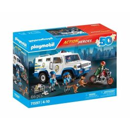 Playmobil Furgoneta Transporte de Dinero Set de Juego con 3 Policías, Ladrón, Perro, Moto y Lingotes de Oro - Edad 4+ años Precio: 35.99000042. SKU: B1GW6D2FET