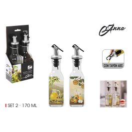 Set de 2 aceiteras de vidrio 170 ml Anna (24 Unidades) Precio: 56.78999964. SKU: B1AA5F5EZ7