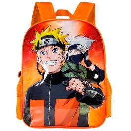 KARACTERMANIA Mochila Escolar Adaptable Naruto 39cm con 1 Compartimento y Bolsillos Laterales 31x39x15cm