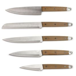 Livoo MEC129 Juego de 5 Cuchillos: Chef, Pan, Cocina, Rebanador y Mondador de Acero Inoxidable con Mango de Haya Precio: 37.50000056. SKU: B14KNN7Y32