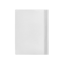Q-connect Carpeta Dossier Fastener Plástico DIN A4 Blanco PVC Transparente