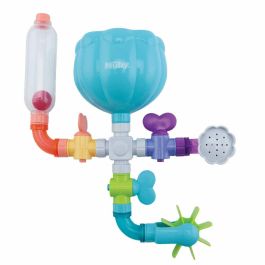 Nûby CRAZY TUBES Juguete de Baño para Bebés 18m+ Set 10 Piezas con Tubos Conectables, Ducha Rociadora, Molino y Bola Flotante