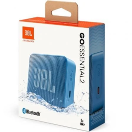JBL GO Essential 2 - Altavoz Bluetooth Portátil IP67, Sonido Pro Original, 3.1W, Hasta 5h Batería, Azul
