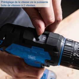Scheppach C-CD45-X Taladro-destornillador de impacto 20V IXES, 45 Nm, Portabrocas 13mm (sin batería ni cargador)