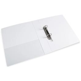 Liderpapel Carpeta Canguro 2 Anillas Mixtas 40mm A4 Plástico Blanco