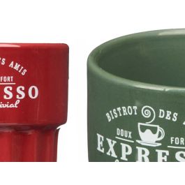 Vessia Vaso Expresso 300 ml de Loza, Surtido Colores Neutros, Apto Lavavajillas/Microondas, 8x10x8 cm (Set de 24)