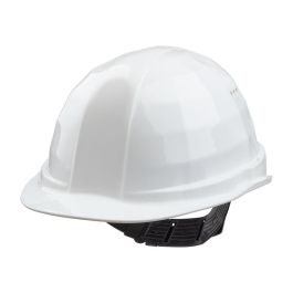 Wolfcraft Casco de seguridad blanco (CE) 497000, Polietileno, EN 397:2012+A1:2012, ajuste 52-62 cm, protección industrial