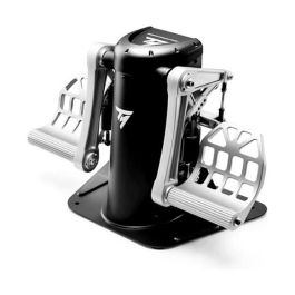 Thrustmaster TPR Rudder Pedales de Simulador de Vuelo para PC, Analógico, Alámbrico USB, Negro/Plata, Ref. TPR