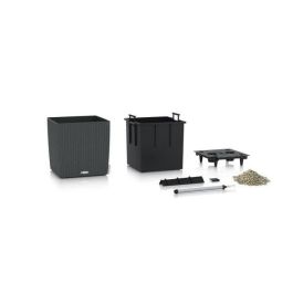 Lechuza LEC4008789153722 Jardinera Cube cottage 30 Kit completo Granito 12 L