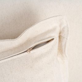 Sofá 2 Plazas Beige Madera / Tejido 200 X 109 X 90 cm