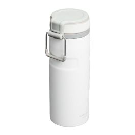 Stanley Iceflow Bottle Twist Flip 0,47L/470ml, Botella Térmica de Acero Inoxidable Apto Lavavajillas, Conserva Frío 12h y Hielo 72h, Color Blanco