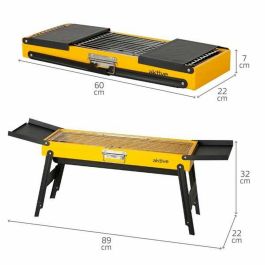 Barbacoa Portátil Aktive Acero 89 x 32 x 22 cm Amarillo Barbacoa Portátil Aktive Acero 89 x 32 x 22 cm Amarillo