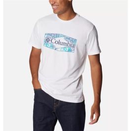 Camiseta Deportiva de Manga Corta Columbia Sun Trek™ Graphic Blanco