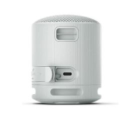 Sony Altavoz Portable Bluetooth SRS-XB100/ 2.0/ Gris Claro. Sonido potente y nítido, resistente al agua IP67, hasta 16h de batería.