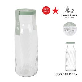 LAV Botella de Agua 1.2 Litros, Tapa Verde, 25 cm de Alto, Colección Fonte (6 Unidades) Precio: 19.7472. SKU: B1B8V2GG9E