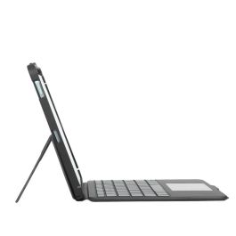 Targus Funda con Teclado VersaVu QWERTY Español Trackpad Bluetooth Retroiluminado para iPad 10.9"-11" Protección 1.2m Negro