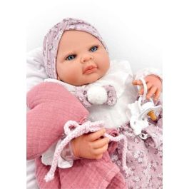 Reborn vestido camisa blanca + corazon mecanismo besistos y almohada rosa maquillaje: 18500-24 50 cm Reborn vestido camisa blanca + corazon mecanismo besistos y almohada rosa maquillaje: 18500-24 50 cm