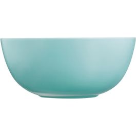 Luminarc Ensaladera Diwali Turquesa de Vidrio Opal 21 cm - Extra Resistente, Apta Lavavajillas y Microondas, Apilable, Fabricada en Francia