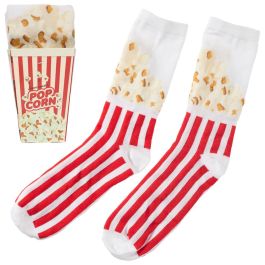 The Concept Factory Calcetines de Fast Food: Palomitas, Pizza, Patatas Fritas, Perrito Caliente (Tallas 36-40 y 41-45)