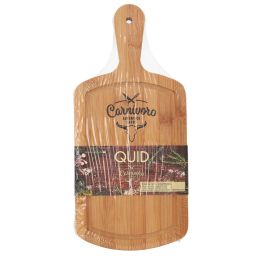 Quid Tabla de Corte Carnivoro Bambú 35x16x2 cm Madera Higiénica